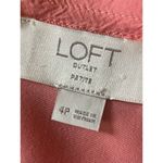Loft  Datlet Pink Button Down Short Sleeve Women’s Dress-Shirt Size 4P Photo 4
