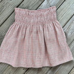 Current Air Anthropologie  Women's Pink Pleated Mini Skirt Size L. NEW Photo 0
