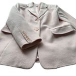 Talbots Blazer Jacket Angora Rabbit Hair Wool Light Baby Pink Size 8 NWOT Office Photo 4