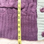 LuLaRoe Lucille Oversized Cable Knit Collegiate Long Button Down Cardigan M NWT Photo 9