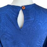 Etro Paisley Silk Puff Sleeve Blouse in Blue Size 38 (IT)/Small Photo 3