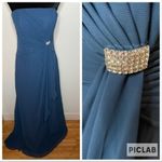 Symphony of Venus Cobalt Blue Strapless Gown NWT Size 6 Photo 1