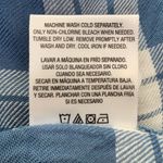 Bongo Women’s Size Large Blue Plaid Button Down Shirt Photo 9