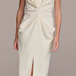 Donna Karan  Women's Pleat-Front Cap-Sleeve Sheath Dress Size 2 NWT Photo 0