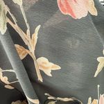 TT Mar Shift Dress Floral Scoop Neck Wide Straps Sleeveless Vintage 90s Green Size M Photo 14