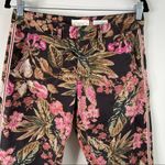 Anthropologie  chino tropical floral relax fit tuxedo striped‎ pants size 27 Photo 3
