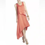 BCBGMAXAZRIA  Coral Reese Draped Tank Dress Size XXS Cocktail Formal Party Chic Photo 1