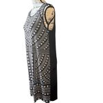 Banana Republic  Black and White Sheath‎ Tribal Geometric Print Dress Medium Photo 4
