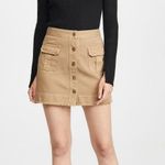 Nili Lotan Remy Sahara Utility Mini Skirt size 10 Tan Photo 0