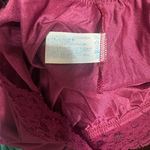 Vassarette Vintage 80s half slip lace trim Lot of 2 nylon skirt Burgundy & Black womens S Photo 6