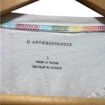 Anthropologie Rainbow Stripes Graphic Tee Size Large Photo 5