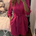 Chetta B Elegant Pink Belted Dress Photo 2
