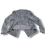 Rebecca Elliot Jacket Size Medium MD Cardigan Sweater High Low Jacket Fuax Suede Jacket Women's Jacket Gray Photo 4