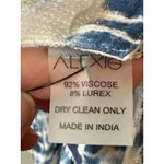 Alexis  Loordes Blue White Tie Dye Tiered Ruffle Maxi Dress Size XS Photo 8