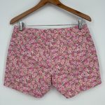 J Crew Chino‎ Shorts Womens 4 Multicolor Floral Print Cotton Stretch Pockets Photo 3