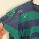 Koche Green/Blue Stripe Ruffle Sweater XS Photo 3