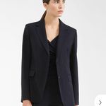 Max Mara navy 4 pocket blazer in crepe fabric Photo 0