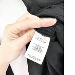 MUGLER Black Asymmetrical Mesh Mini Dress XS Photo 4