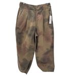 AG Adriano Goldschmied  Adel Trousers 27 NWT Barrel‎ Leg Pleated Cropped Utility Photo 3