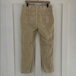 Sundance  Organia Linen Cotton Crochet Lace Roll Tab Pants Sand Size 12 Photo 3