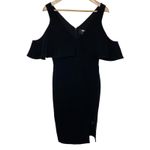 Greylin  Cold Shoulder Black Dress Photo 6