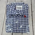 UNTUCKit Women's Blue White Gingham Belleza Button Up‎ Long Sleeve Shirt 4 NIB Photo 4