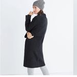 Madewell Rivington Sweater Coat Merino Wool Womens XS Dark Gray Photo 9