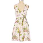 Anna Sui Anthropologie x Hidden Grove Floral Silk Ruched Halter Dress Size 8 Photo 15