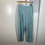 Anthropologie By Pleated Harem Trousers size large embroidered blue bohemian Photo 2