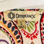 Democracy  - Bohemian Multicolor Patterned Top Sleeve drop neckline Photo 9