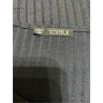 Storybuk Knit Small Ladies Navy Ribbed Short Sleeve Top Blue Photo 3