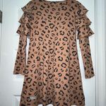 Simply Southern Animal Print Ruffle A-Line Tunic Dress Photo 0