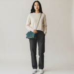 Vtg Claude Van Pelle Green Suede Leather Shoulder Crossbody Purse Photo 8