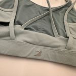 Glyder  Blue Striped Strappy Sports Bra Size Medium Photo 2