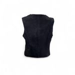 Vintage Saguaro West Trading Co Black Suede Leather Zip Vest – Made in Korea L Size 12 Photo 2
