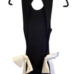 Club L By Your Side Cut Out Maxi Bow Monochrome Dress Size 4 Photo 5