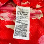 Old Navy Red Pink Floral Cutout Midi Shirt Dress Size S Photo 12