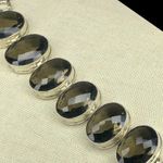 Ross Simons Sterling Silver Oval Faceted Smoky Topaz Toggle Bracelet Photo 14