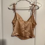 SheIn  Satin Tie-Shoulder Cowl Neck Top Photo 1