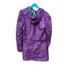 Roxy  Juniors Womens Jacket Button Pea Coat Soft Hooded Purple Size Large Photo 1