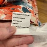 LUNA MOON Womens XL Floral Print Maxi Skirt Tiered Ruffle Hem Cotton Blend NWT Orange Photo 6