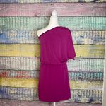 White House | Black Market Pink One Shoulder Dress Photo 3