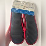 Dearfoams Women’s Clog Slippers Large (9-10) Mama Bear Red Plaid Check Photo 1