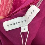 Endless Rose NWT Velvet and Lace Romper Wine Size S Photo 6