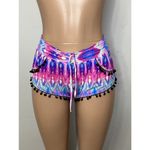 PilyQ New.  multicolored Pom Pom shorts. XS/S. Normally $72 Photo 2