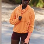 NWT FP On The Run Lightweight Pullover In Neon Clementine $98 Retail Orange Photo 2