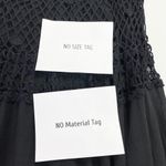 Mamta  Womens Crochet Dress Size Medium Gauzy Summer Asymmetrical Whimsigoth Boho Photo 7