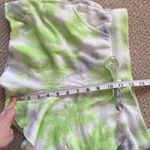 Free People NEW  Kelly Tie Dye Sweat Shorts Citron Green Grey Size XS Lounge NWT Photo 5