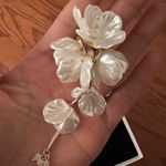 Anthropologie  Blossom Drop Earrings Ivory Photo 8