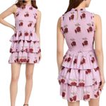 NWT ALIX OF BOHEMIA Smocked Cabana Ruby Rosette Cotton Mini Dress Pink Size S Photo 1